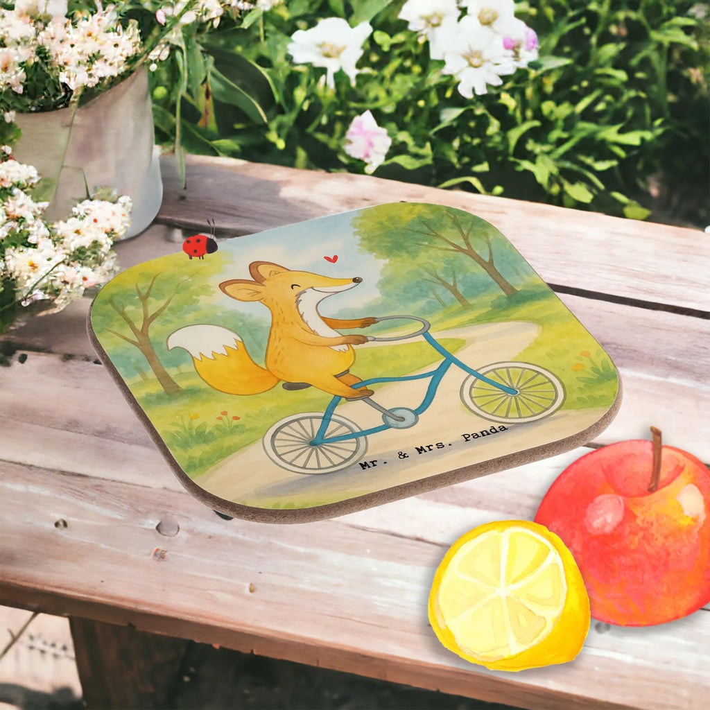 Square coaster Fox cycle Design Glasuntersetzer, Untersetzer, Holzuntersetzer, Untersetzer aus Holz, Bierdeckel, Korkuntersetzer, Untersetzer für Gläser, Untersetzer Design, Untersetzer Gläser, Getränkeuntersetzer, Untersetzer Holz, Tassen Untersetzer, Geschenk, Sport, Sportart, Hobby, Schenken, Danke, Dankeschön, Auszeichnung, Gewinn, Sportler, Trekking, Fahrrad fahren, Radeln, Mountainbiking, Radsport