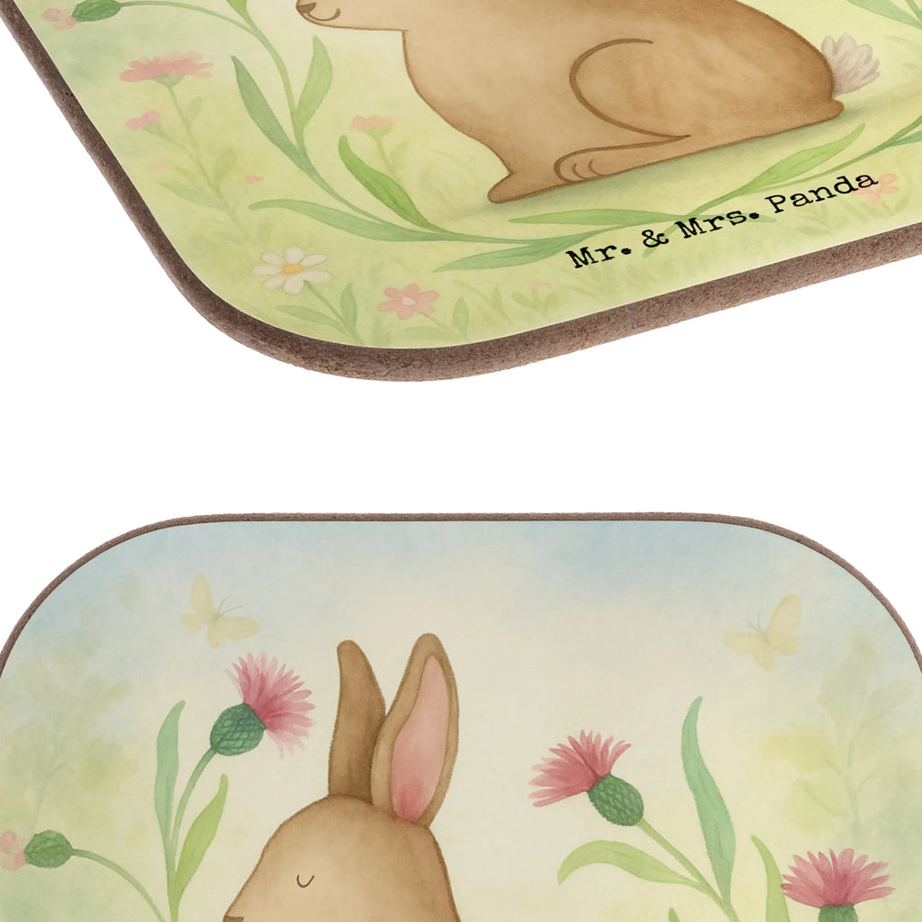 Square coaster Hare Sit Design presents, gifts, breakfast, gift, Coasters, party, glass coasters, Easter, Easter bunny, Rabbit, Hare, Easter flower, Greetings, Easter greetings, Love, Happy Easter