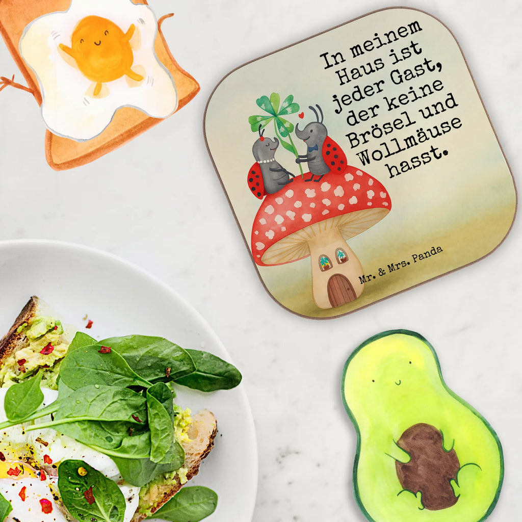 Square coaster ladybug toadstool Design Untersetzer, Bierdeckel, Glasuntersetzer, Untersetzer Gläser, Getränkeuntersetzer, Untersetzer aus Holz, Untersetzer für Gläser, Korkuntersetzer, Untersetzer Holz, Holzuntersetzer, Tassen Untersetzer, Untersetzer Design, Tiermotive, Gute Laune, lustige Sprüche, Tiere, Haus, Wohnung, zuhause, Fliegenpilz, Marienkäfer, Fleigenpilzhaus