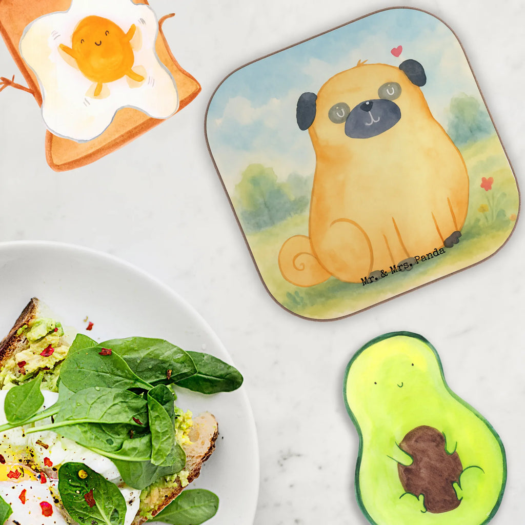 Podkładka Mops Design Pies, motyw psa, zwierzę domowe, rasa psa, miłośnik zwierząt, właściciel psa, powiedzenia