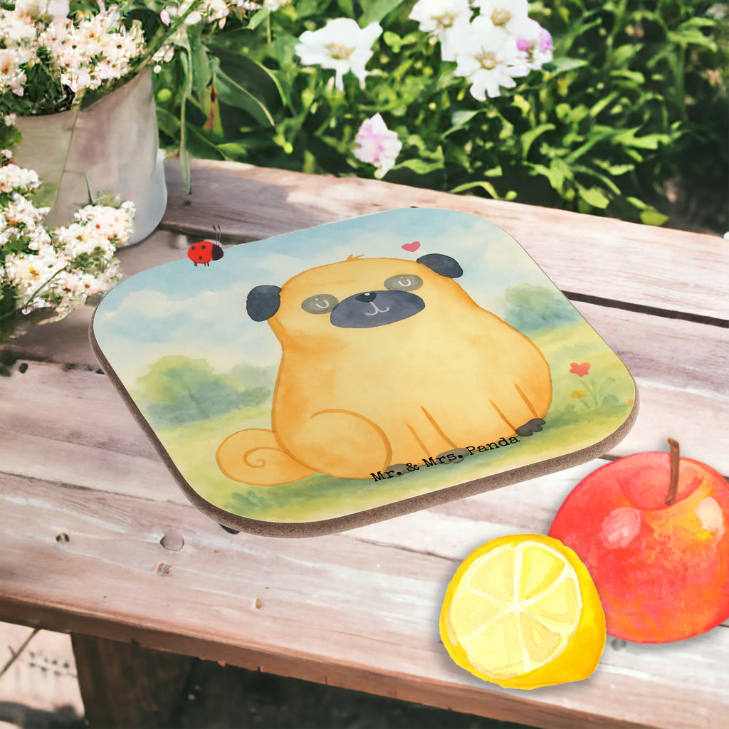 Podkładka Mops Design Pies, motyw psa, zwierzę domowe, rasa psa, miłośnik zwierząt, właściciel psa, powiedzenia