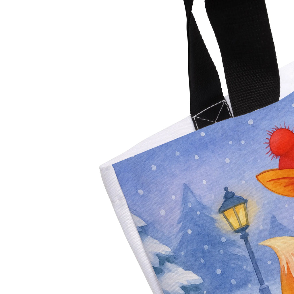Shopper Fuchs Sänger Design Tragebeutel, Tasche, Einkaufstasche, Schulbeutel, Shopper, Strandtasche, Freizeittasche, Alltagstasche, Beutel, Einkaufsbeutel, Schultasche, Winter, Weihnachten, Weihnachtsdeko, Nikolaus, Advent, Heiligabend, Wintermotiv, Geschenk Sänger, Singen, Füchse, Weihnachtslieder, Fuchs, Sänger