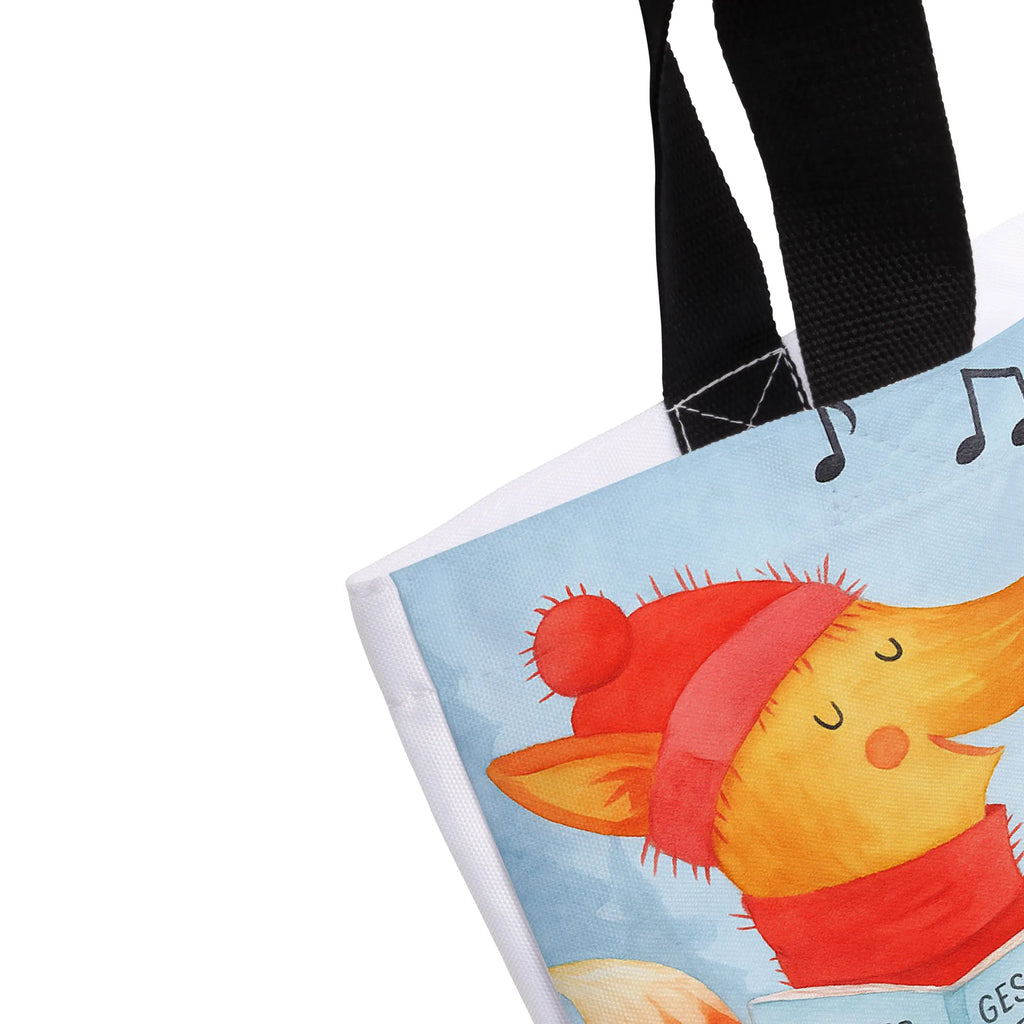 Shopper Fuchs Sänger Design Tragebeutel, Tasche, Einkaufstasche, Schulbeutel, Shopper, Strandtasche, Freizeittasche, Alltagstasche, Beutel, Einkaufsbeutel, Schultasche, Winter, Weihnachten, Weihnachtsdeko, Nikolaus, Advent, Heiligabend, Wintermotiv, Geschenk Sänger, Singen, Füchse, Weihnachtslieder, Fuchs, Sänger