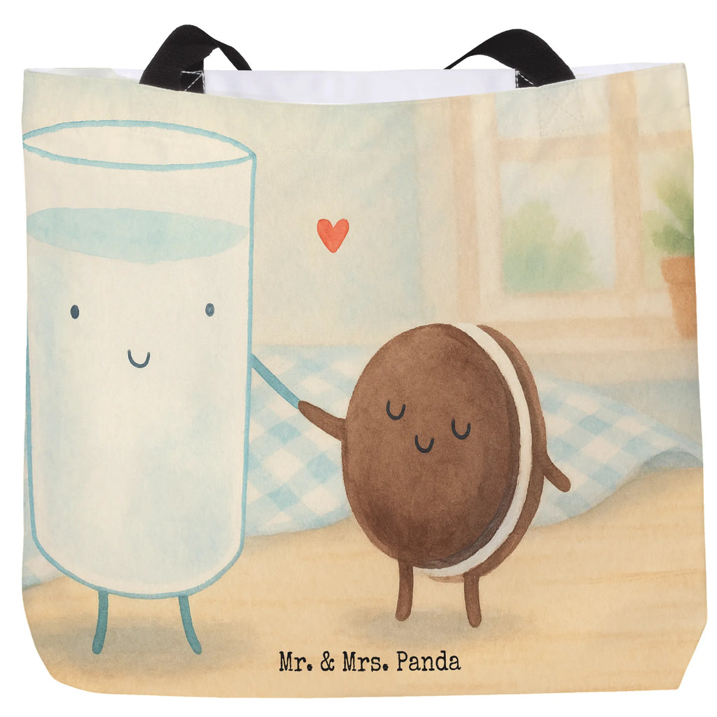 Shopper Milch Keks Design Schultasche, Freizeittasche, Beutel, Shopper, Einkaufsbeutel, Tragebeutel, Alltagstasche, Schulbeutel, Einkaufstasche, Strandtasche, Tasche, Tiermotive, Gute Laune, lustige Sprüche, Tiere, Einladung Frühstück, Motiv süß, Milk, Kaffee, Kekse, romantisch, perfektes Paar, Cookie, Keks, Milch