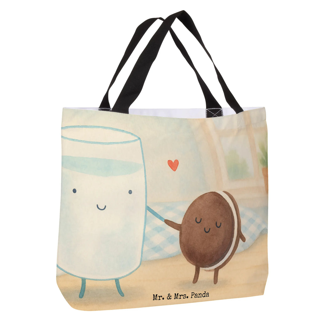 Shopper Milch Keks Design Schultasche, Freizeittasche, Beutel, Shopper, Einkaufsbeutel, Tragebeutel, Alltagstasche, Schulbeutel, Einkaufstasche, Strandtasche, Tasche, Tiermotive, Gute Laune, lustige Sprüche, Tiere, Einladung Frühstück, Motiv süß, Milk, Kaffee, Kekse, romantisch, perfektes Paar, Cookie, Keks, Milch