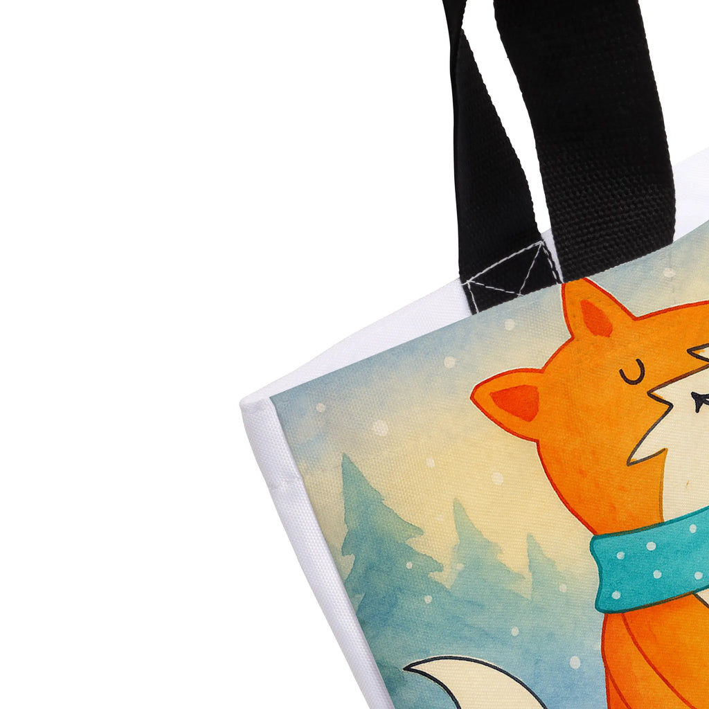Shopper Fox biscuit Design Alltagstasche, Strandtasche, Beutel, Shopper, Tasche, Freizeittasche, Tragebeutel, Einkaufstasche, Schulbeutel, Schultasche, Einkaufsbeutel, Fuchs, Backen Spruch, Küche Deko, Liebe, Plätzchen, Füchse, Winter, Weihnachtszeit, Kekse