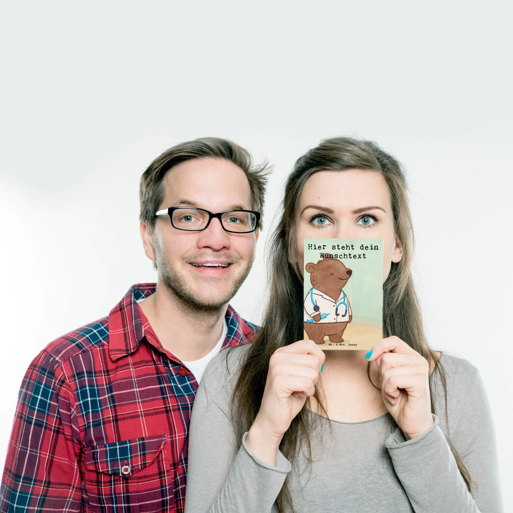 Personalised postcard Doctor Passion Design gift, gift idea, best, farewell gift, passing exam, anniversary, retirement, promotion, job start, sayings, funny, profession