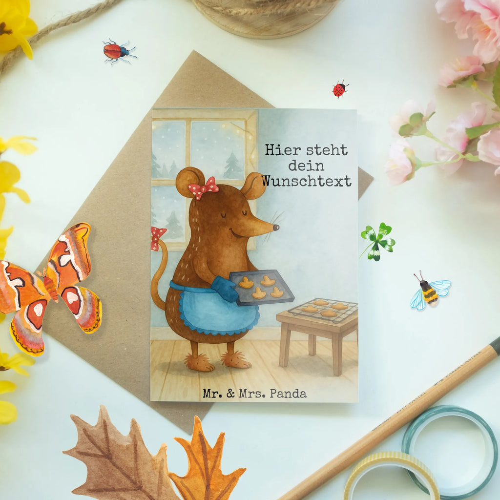 Personalised greetings card Mouse Cookies Design Winter, Christmas, Christmas time, snow, cookies, christmas cookies, winter, christmas baking, christmas, chaosqueen, baking, mouse