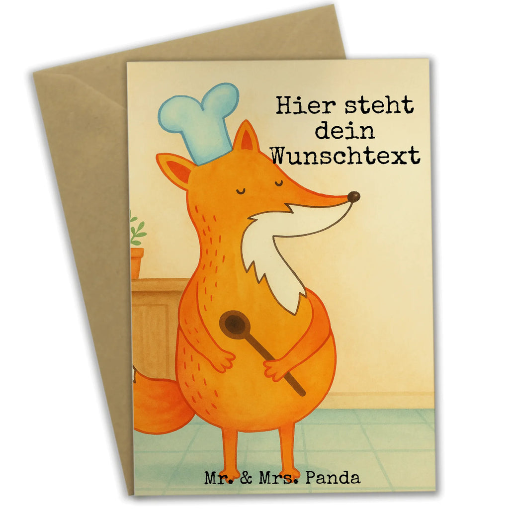 Personalised greetings card Fox A cook Design fox, foxes, forest wildlife, clever as a fox, animal lover, Slogan funny, Kitchen slogan, funny, Cook gift, Fox, Kitchen decoration, Baker, Party slogan, Chefs