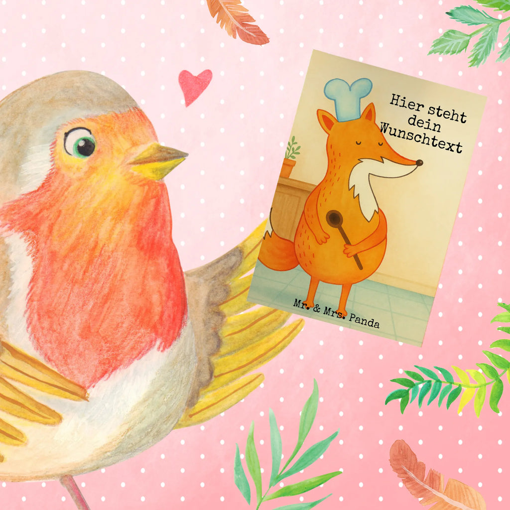 Personalised greetings card Fox A cook Design fox, foxes, forest wildlife, clever as a fox, animal lover, Slogan funny, Kitchen slogan, funny, Cook gift, Fox, Kitchen decoration, Baker, Party slogan, Chefs