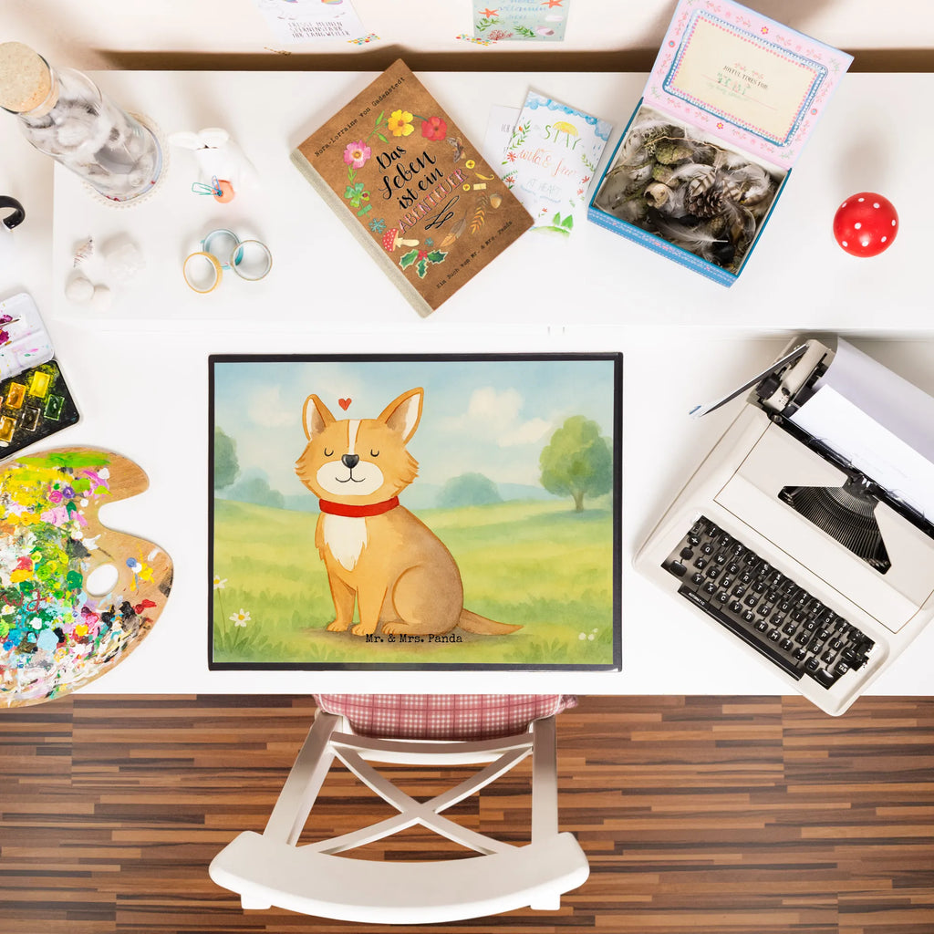 Podkładka na biurko Pies szczęście Design Pies, motyw psa, zwierzę domowe, rasa psa, miłośnik zwierząt, właściciel psa, powiedzenia