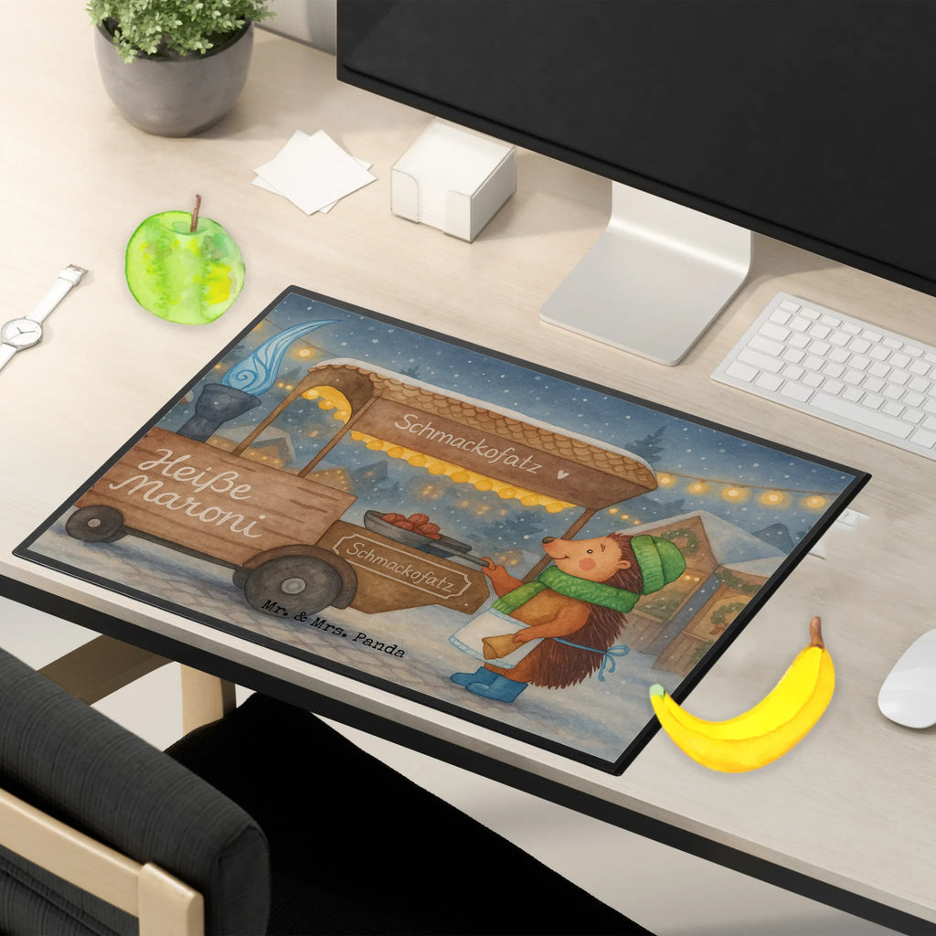 Schreibtischunterlage Igel Maronen Design Schreibtisch Unterlagen, Schreibtischunterlage Groß, Schreibwaren, Schreibtischauflage, Büroartikel, Schreibunterlage, Bürobedarf, Winter, Weihnachten, Weihnachtsdeko, Nikolaus, Advent, Heiligabend, Wintermotiv, Kastanien, Duft, Maronen, Weihnachtsmarkt