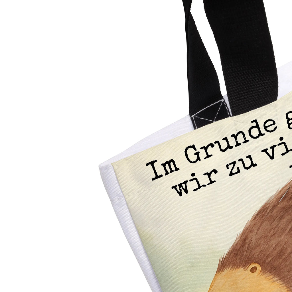 Shopper Igel Herzen Design Beutel, Einkaufstasche, Tasche, Strandtasche, Einkaufsbeutel, Shopper, Schultasche, Freizeittasche, Tragebeutel, Schulbeutel, Alltagstasche, Tiermotive, Gute Laune, lustige Sprüche, Tiere, Liebe, Herz, Herzen, Igel, Vertrauen, Kuss, Leben