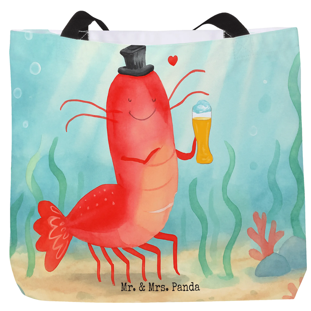 Shopper Hummer Weizen Design Schultasche, Strandtasche, Shopper, Freizeittasche, Beutel, Einkaufsbeutel, Einkaufstasche, Tasche, Tragebeutel, Alltagstasche, Schulbeutel, Meerestiere, Meer, Urlaub, Junggesellin, Kochen, Junggeselle, Bierliebhaber, Garnele, Männerhaushalt, Garnelen, Bier, Kneipe, Wirtschaft, Gasthaus