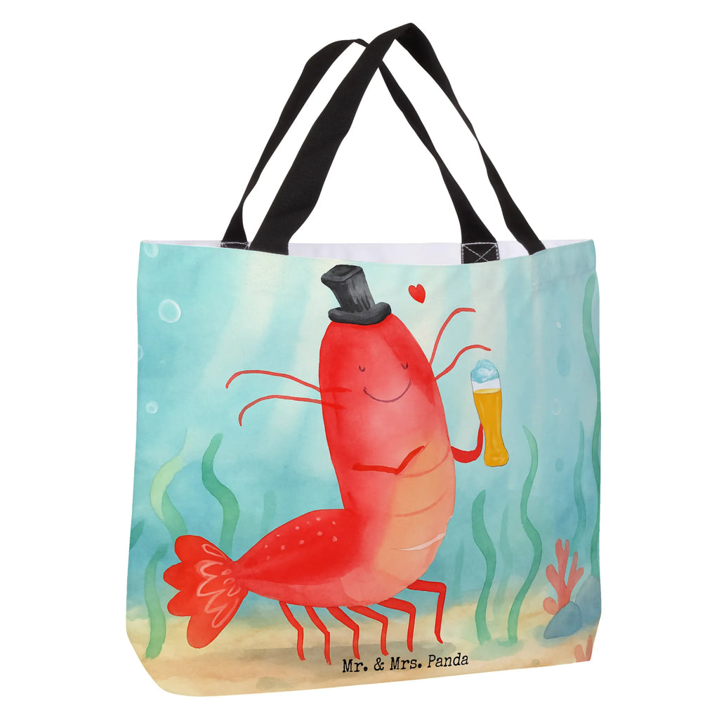 Shopper Hummer Weizen Design Schultasche, Strandtasche, Shopper, Freizeittasche, Beutel, Einkaufsbeutel, Einkaufstasche, Tasche, Tragebeutel, Alltagstasche, Schulbeutel, Meerestiere, Meer, Urlaub, Junggesellin, Kochen, Junggeselle, Bierliebhaber, Garnele, Männerhaushalt, Garnelen, Bier, Kneipe, Wirtschaft, Gasthaus