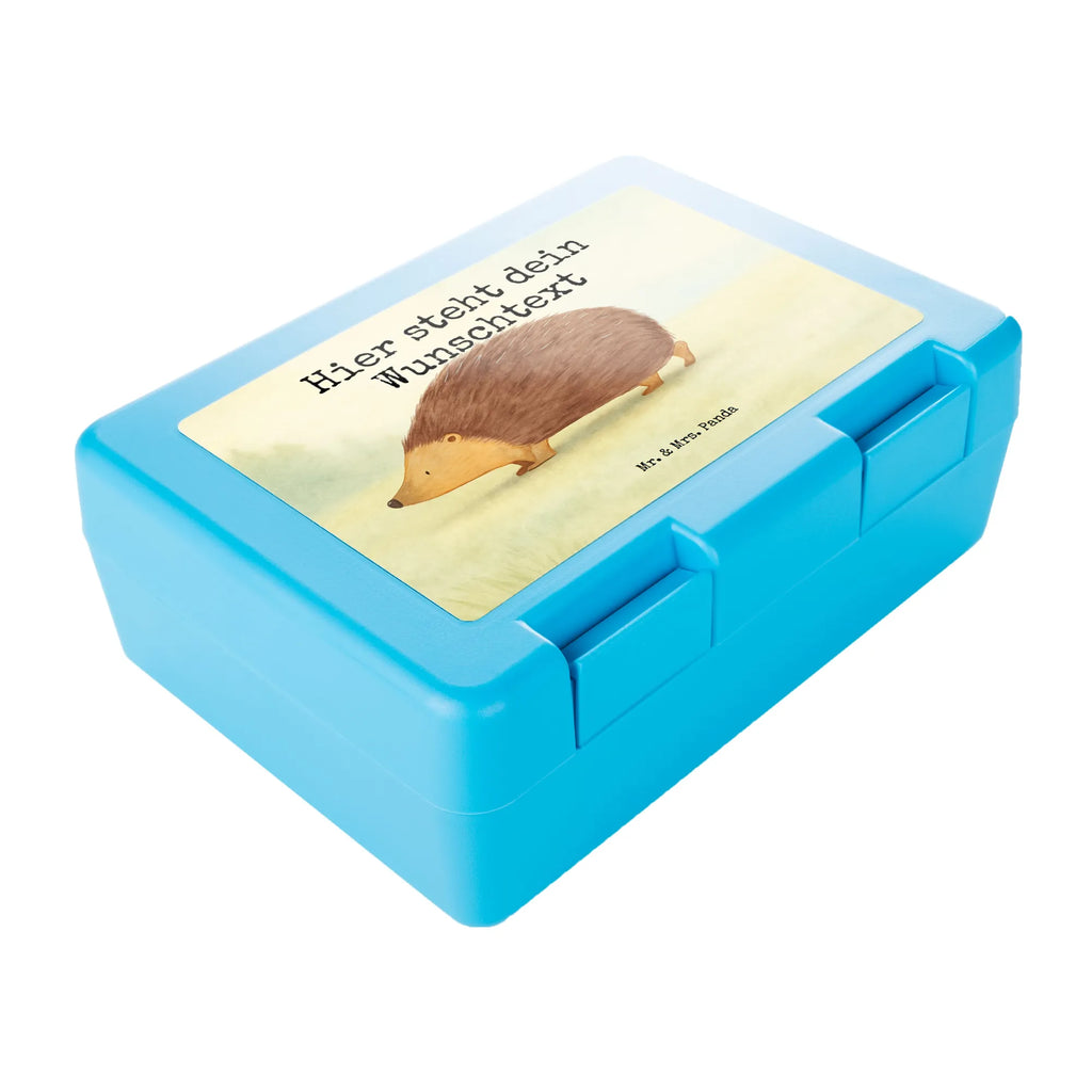 Personalised lunch box Hedgehog hearts Design small animals, cute, funny, cute animal motives, hand drawn, small world, funny sayings, good mood, happy, gifts, gift ideas, special gifts, animal lover, card, hearts, Love, hedgehog, kiss, life, trust, heart