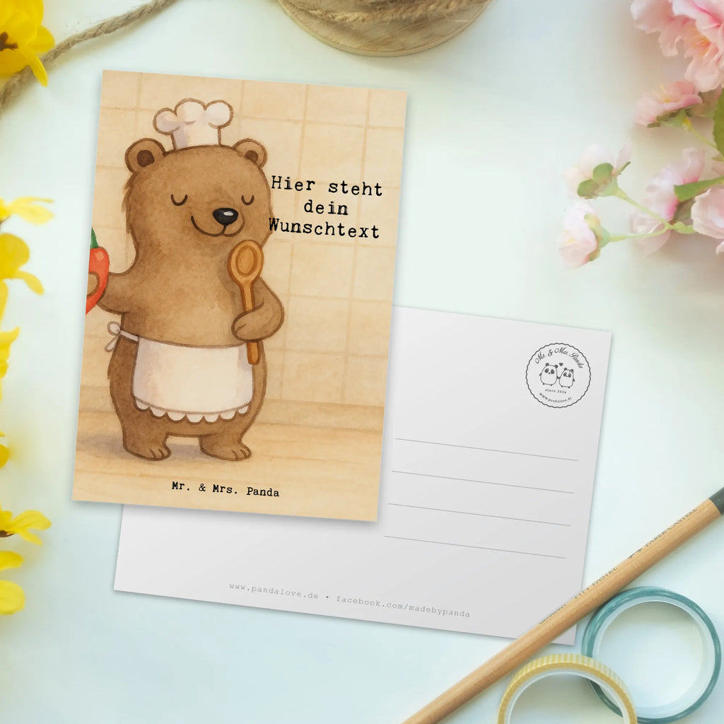 Personalised postcard Cook Passion Design gift, gift idea, best, farewell gift, passing exam, anniversary, retirement, promotion, job start, sayings, funny, profession