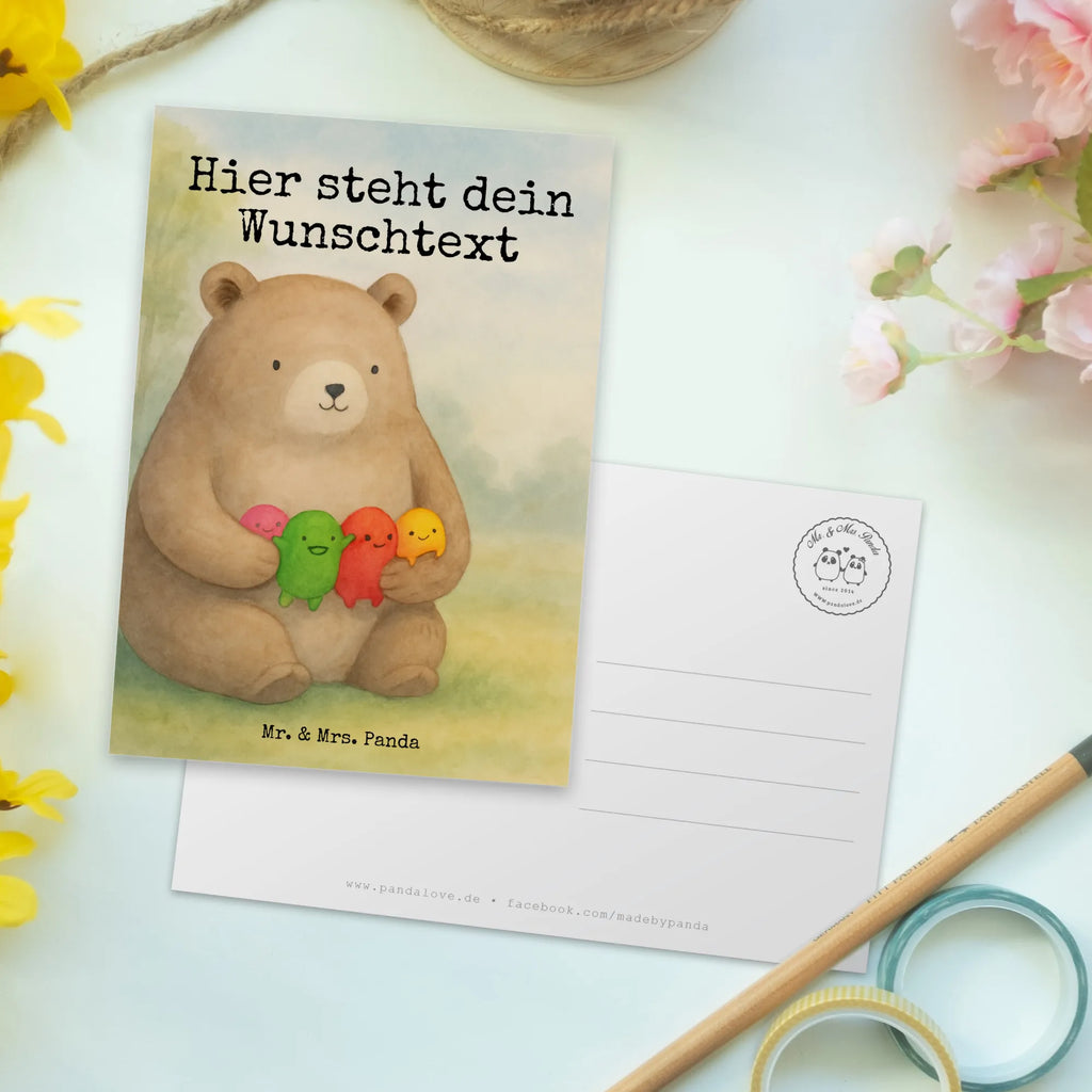 Personalisierte Postkarte Bär Gefühl Design Einladung mit Namen, Ansichtskarte mit Namen, Geschenkkarte mit Namen, Postkarte mit Namen, Einladung mit Wunschtext, Karte mit Wunschtext, Postkarte bedrucken, Grußkarte mit Namen, Postkarte personalisierbar, Karte mit Namen, Geschenkkarte mit Wunschtext, Postkarte mit Wunschtext, Grußkarte mit Wunschtext, Ansichtskarte mit Wunschtext, Bär, Teddy, Teddybär, Wahnsinn, Verrückt, Durchgedreht