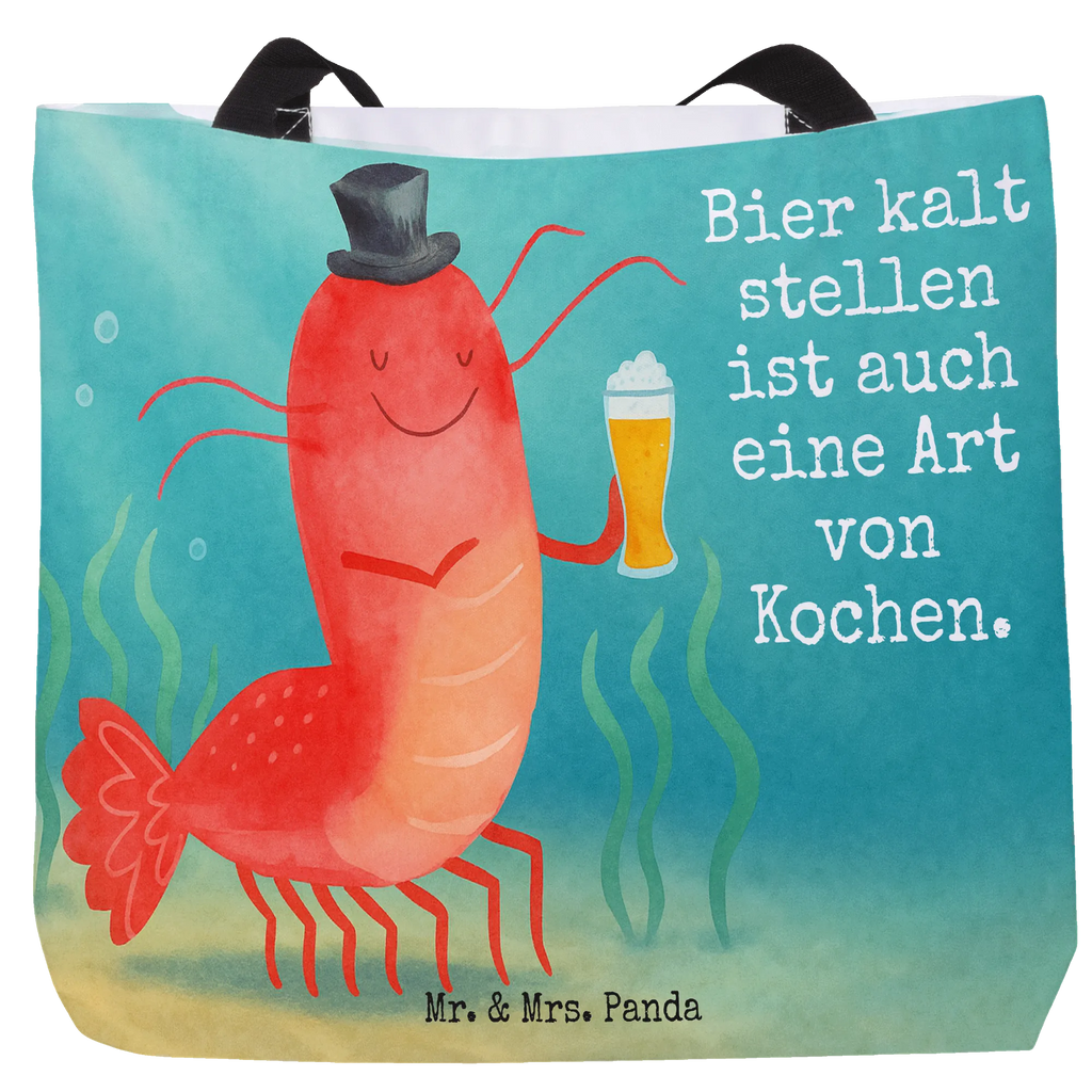 Shopper Hummer Weizen Design Schultasche, Strandtasche, Shopper, Freizeittasche, Beutel, Einkaufsbeutel, Einkaufstasche, Tasche, Tragebeutel, Alltagstasche, Schulbeutel, Meerestiere, Meer, Urlaub, Junggesellin, Kochen, Junggeselle, Bierliebhaber, Garnele, Männerhaushalt, Garnelen, Bier, Kneipe, Wirtschaft, Gasthaus