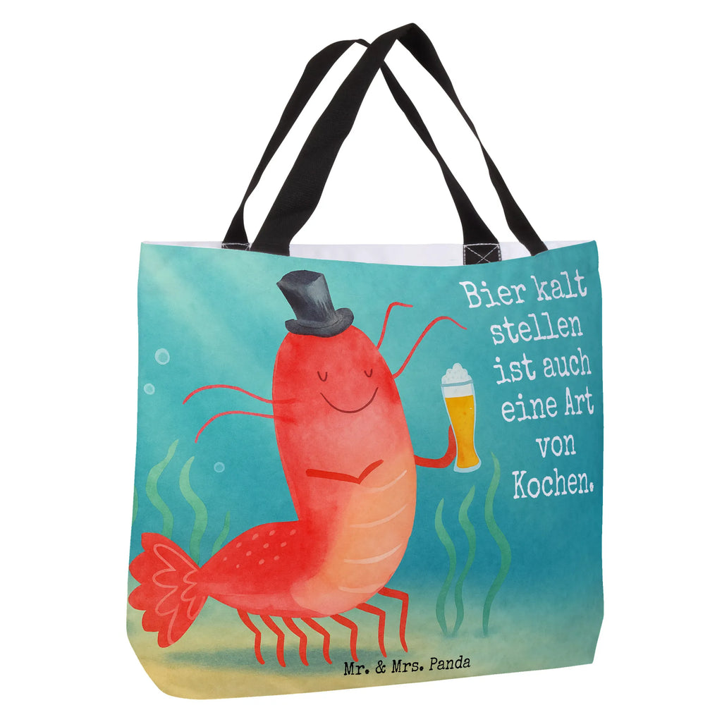 Shopper Hummer Weizen Design Schultasche, Strandtasche, Shopper, Freizeittasche, Beutel, Einkaufsbeutel, Einkaufstasche, Tasche, Tragebeutel, Alltagstasche, Schulbeutel, Meerestiere, Meer, Urlaub, Junggesellin, Kochen, Junggeselle, Bierliebhaber, Garnele, Männerhaushalt, Garnelen, Bier, Kneipe, Wirtschaft, Gasthaus