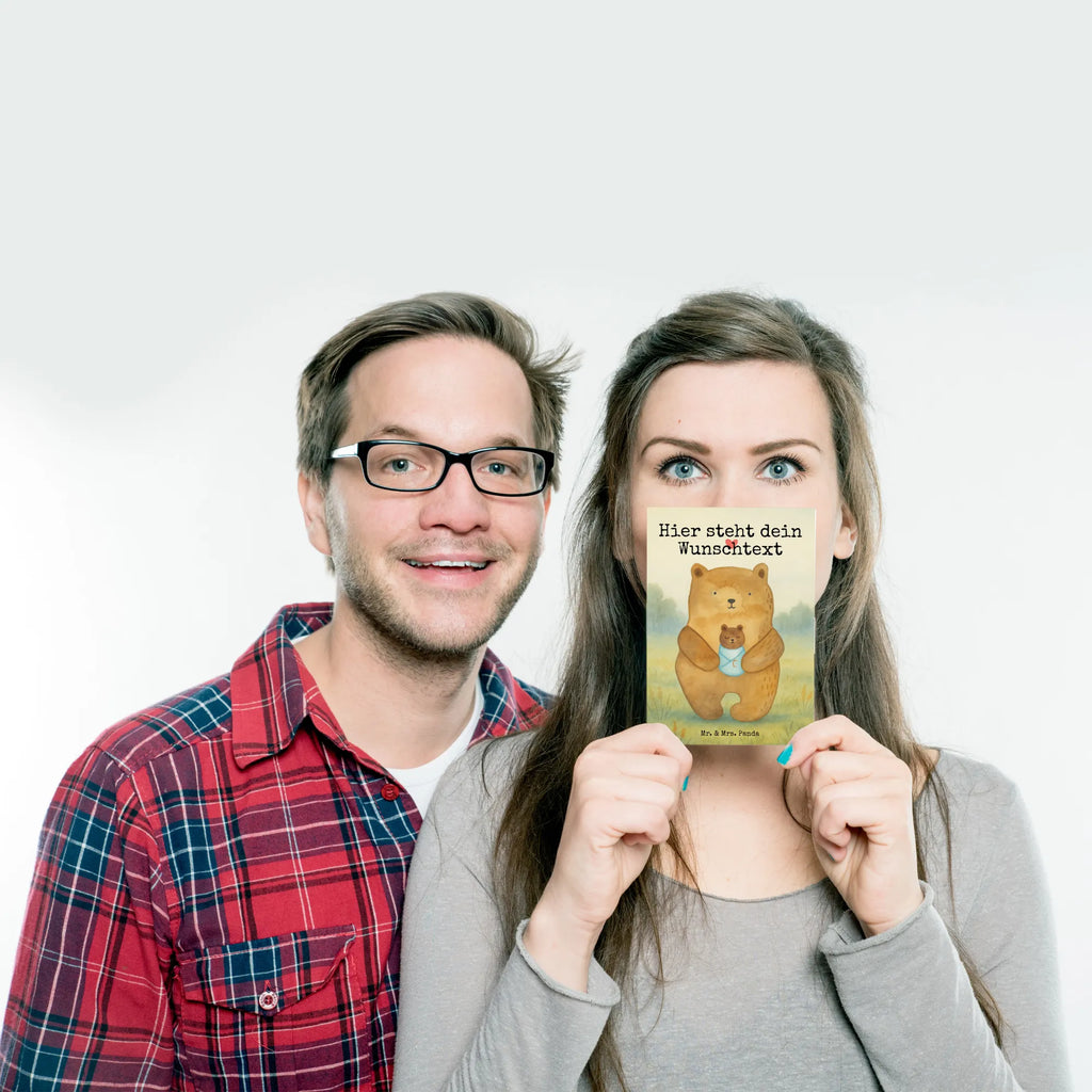 Personalised postcard bear infant Design bear, teddy, teddy bear, cuddly toy, baby, grandson, grandchild, congratulations, mother, baptism, birth, parents, niece, nephew, baptized child, birthday