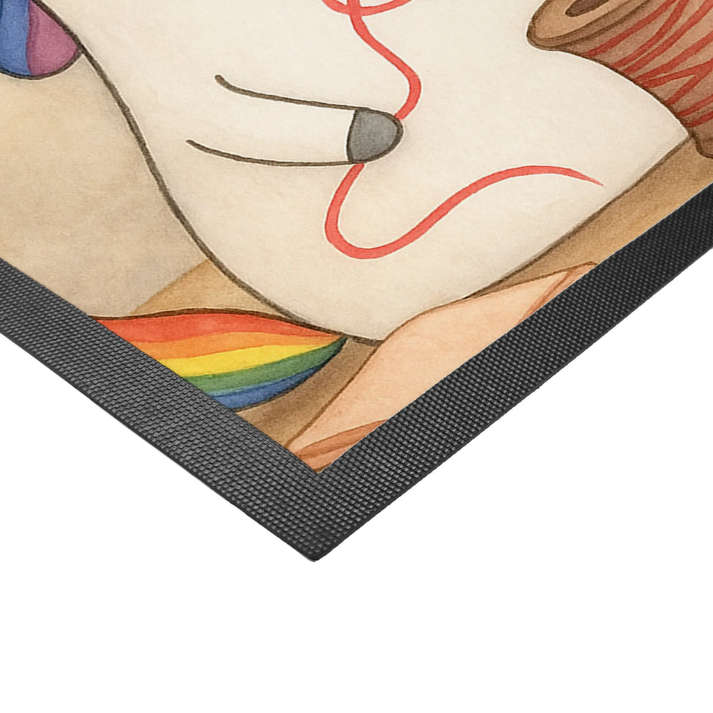 Spersonalizowana wycieraczka Jednorożec krawcowa Design Personalisiert, Haustürmatte personalisiert, Fußmatte bedrucken, Fußmatte mit Namen, Namensfussmatte, Personalisierte Fußmatte, Bedrucken, Personalisieruung, Türvorleger mit Namen, Türvorleger personalisiert, Wunschnamen, Einhorn, Einhörner, Einhorn Deko, Unicorn, Mädchen, Häkeln, Näherin, Freundin, basteln, nähen, Nähzimmer, Stricken