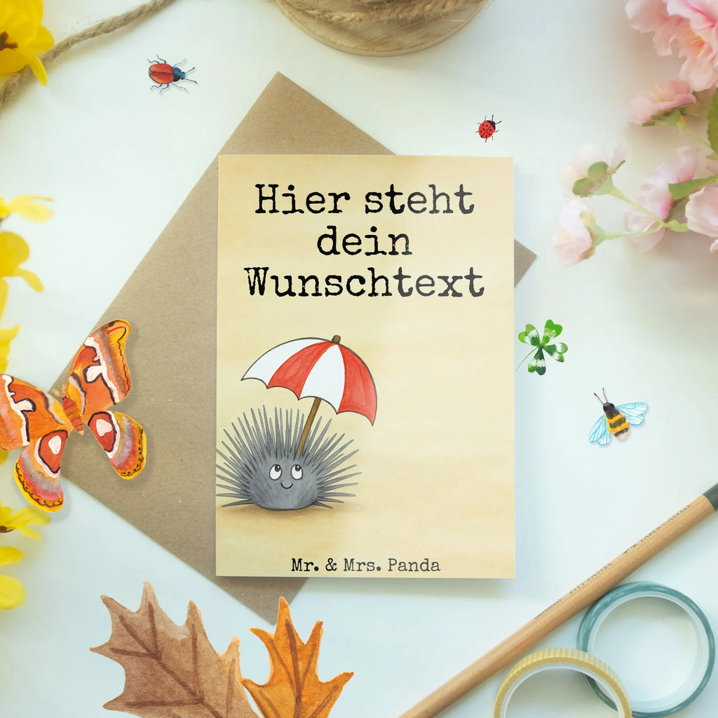 Personalised greetings card Sea urchins Design Seafood, aquatic animals, ocean, sea, fish, shells, corals, reef, whale, narwhal, sea urchin, lobster, platypus, turtle, manatee, crocodile, orca, shrimp, gifts for seafood lovers, water world, underwater animals, underwater world, vacation, deep sea, seafood fans, gift ideas, seafood decoration, seafood posters, mindfulness, self-acceptance, here and now, sea urchins, living, self-love, life