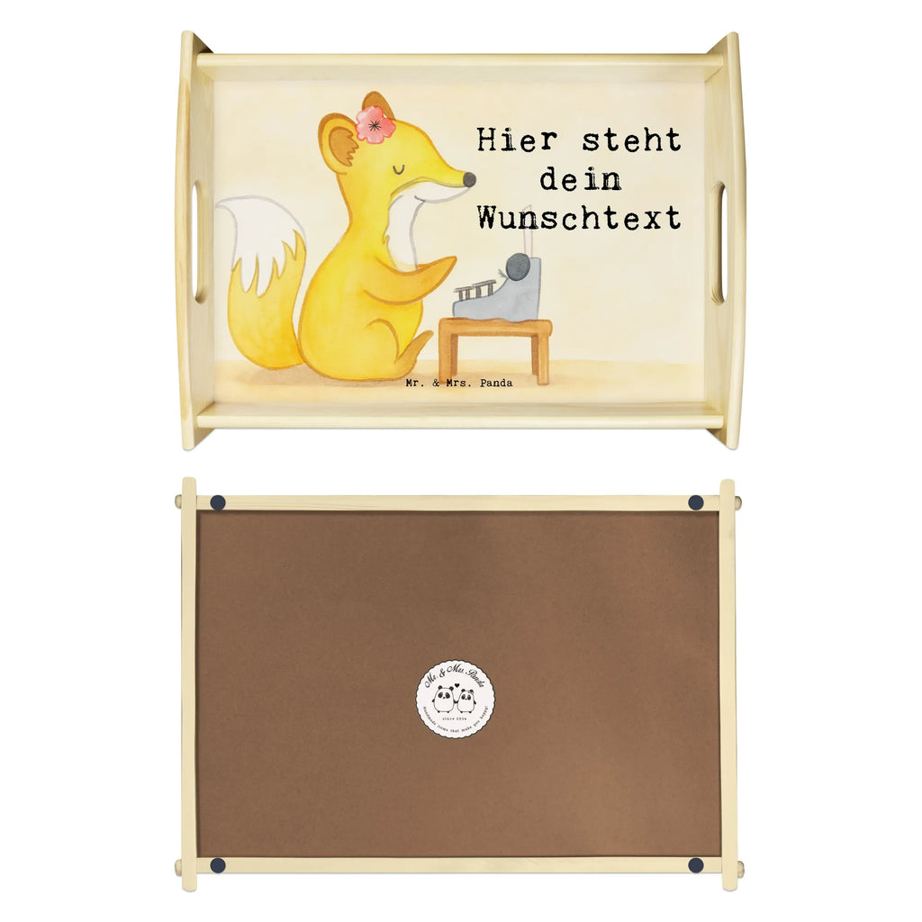 Personalised serving tray Fox Best colleague in the world Design for, thank you, gift, giving, birthday, birthday present, gift idea, souvenir, make you happy, gift tip, work, colleague, office, Work colleague, fellow worker, farewell gift, co-worker, retirement, girlfriend, job