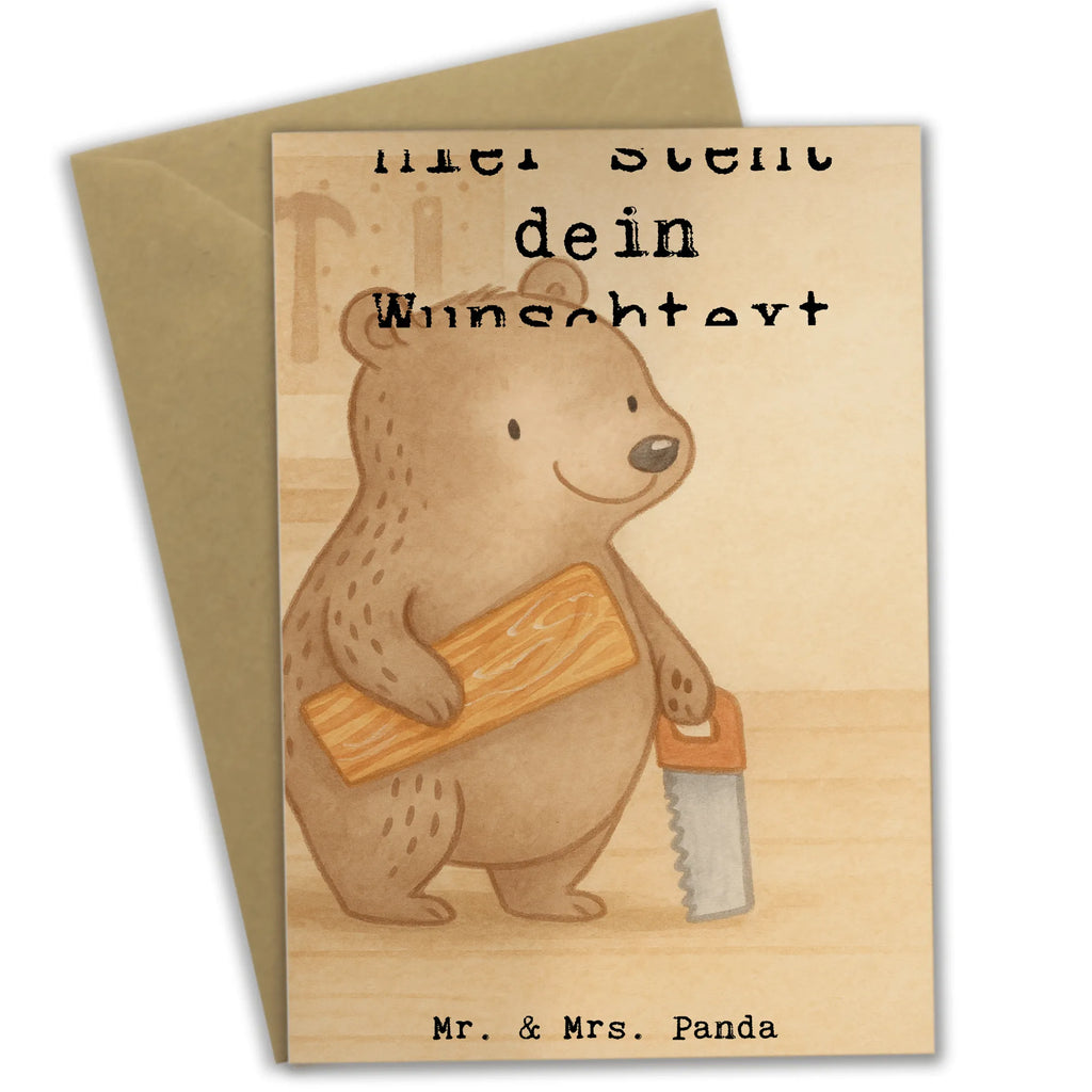 Personalised greetings card Carpenter Passion Design gift, gift idea, best, farewell gift, passing exam, anniversary, retirement, promotion, job start, sayings, funny, profession