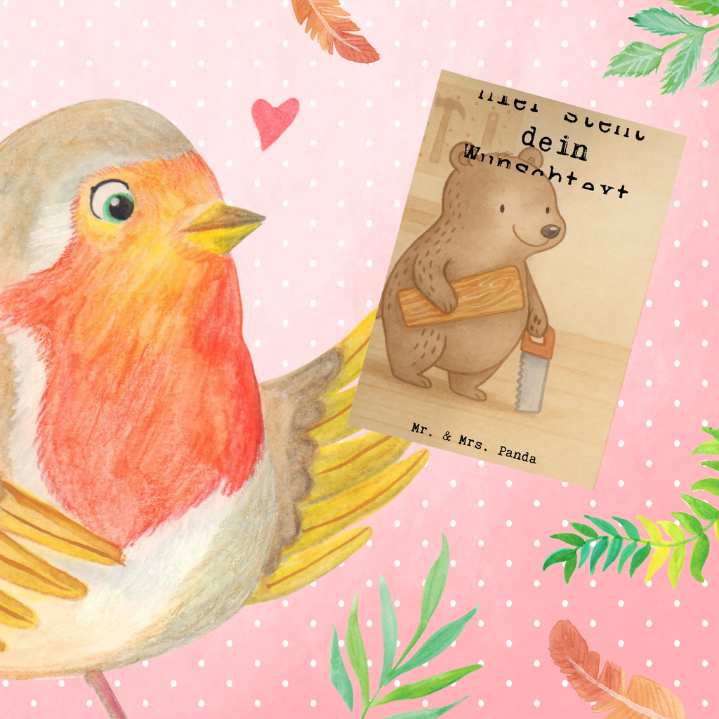 Personalised greetings card Carpenter Passion Design gift, gift idea, best, farewell gift, passing exam, anniversary, retirement, promotion, job start, sayings, funny, profession