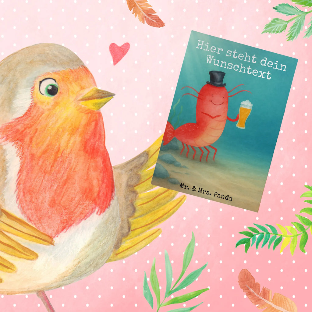 Personalised greetings card lobster Wheat Design Seafood, aquatic animals, ocean, sea, fish, shells, corals, reef, whale, narwhal, sea urchin, lobster, platypus, turtle, manatee, crocodile, orca, shrimp, gifts for seafood lovers, water world, underwater animals, underwater world, vacation, deep sea, seafood fans, gift ideas, seafood decoration, seafood posters, cooking, economy, bachelorette, men's household, beer, restaurant, bachelor, beer lover, inn, pub