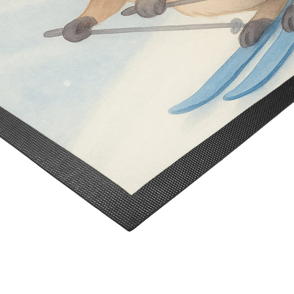 Spersonalizowana wycieraczka królik jazda na nartach Design Bedrucken, Namensfussmatte, Personalisiert, Wunschnamen, Personalisieruung, Haustürmatte personalisiert, Fußmatte mit Namen, Fußmatte bedrucken, Türvorleger personalisiert, Personalisierte Fußmatte, Türvorleger mit Namen, Geschenk, Sport, Sportart, Hobby, Schenken, Danke, Dankeschön, Auszeichnung, Gewinn, Sportler, Skirennen, Skiwettbewerb, Ski fahren, Skifahren, Skisport