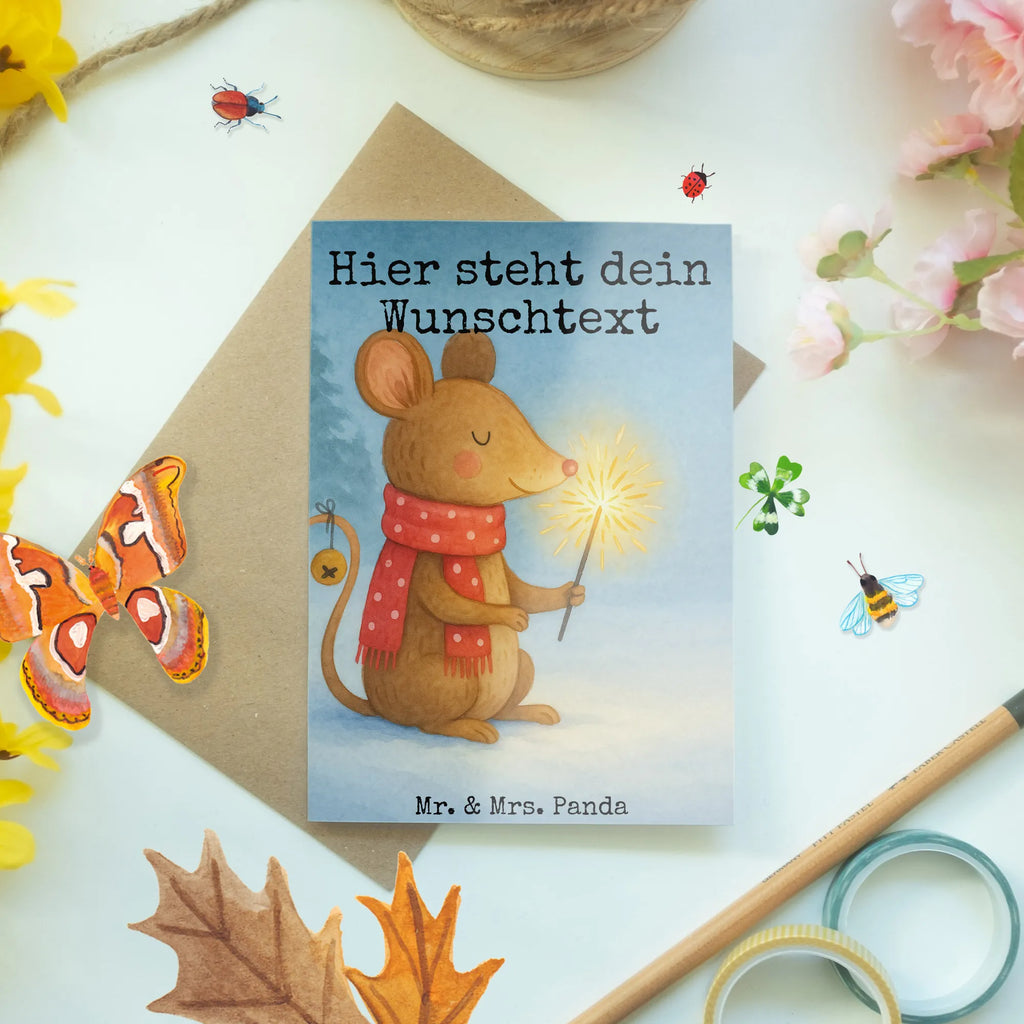 Personalised greetings card Mouse Christmas Design Winter, Christmas, Christmas time, snow, christmas greeting, christmas miracle, christmas motive, mouse, christmas, merry christmas