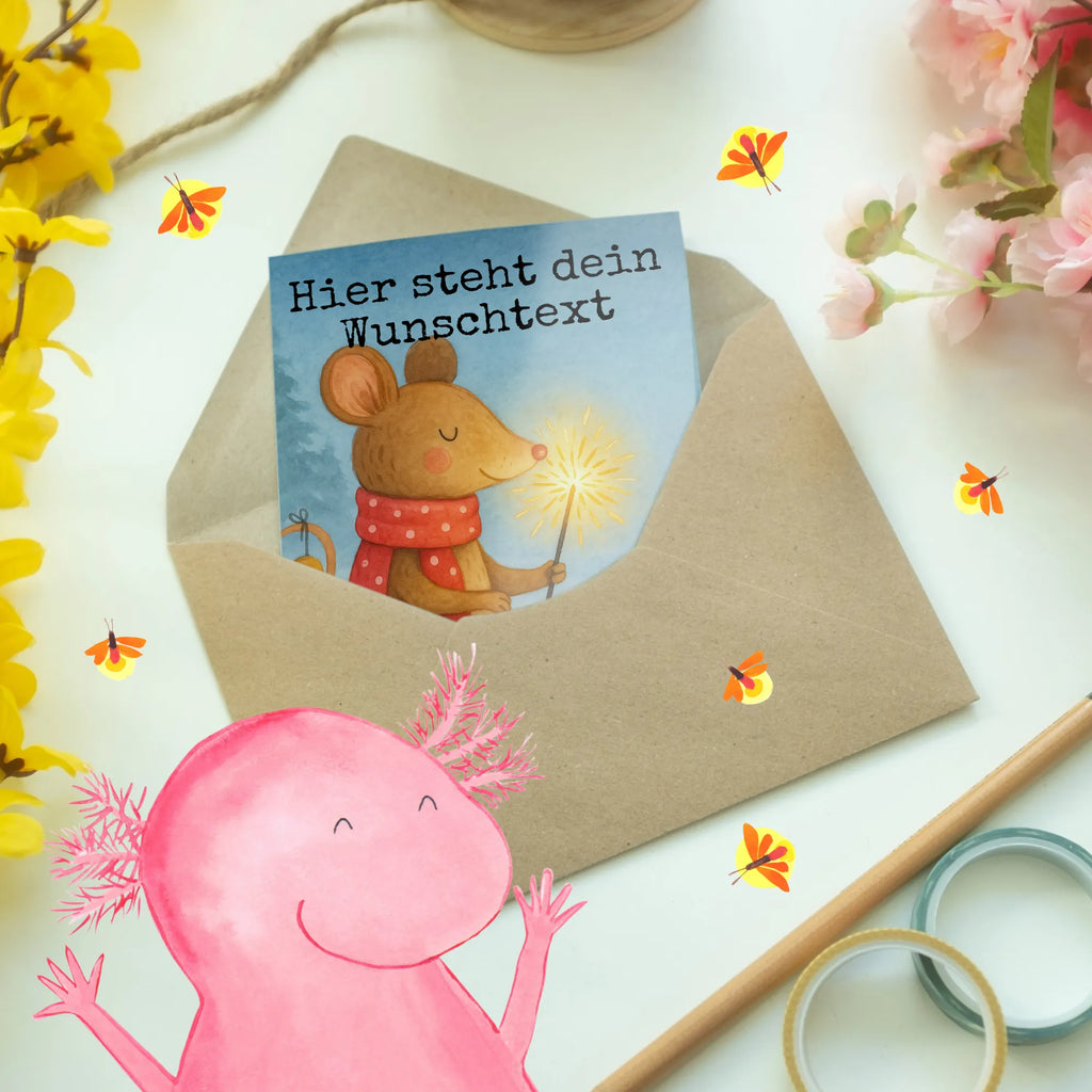 Personalised greetings card Mouse Christmas Design Winter, Christmas, Christmas time, snow, christmas greeting, christmas miracle, christmas motive, mouse, christmas, merry christmas