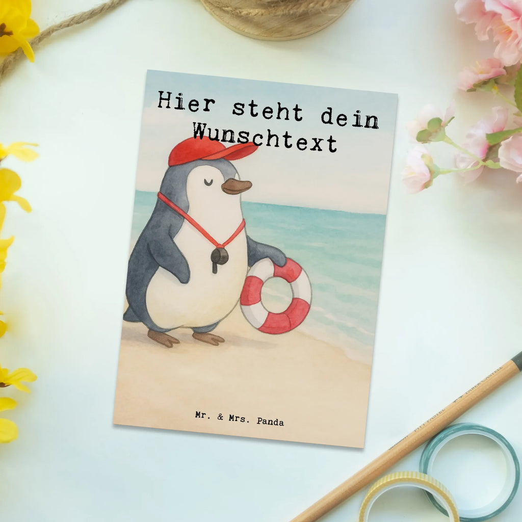 Personalisierte Postkarte Bademeister Leidenschaft Design Einladung mit Wunschtext, Postkarte personalisierbar, Grußkarte mit Wunschtext, Ansichtskarte mit Namen, Karte mit Namen, Grußkarte mit Namen, Postkarte bedrucken, Geschenkkarte mit Wunschtext, Postkarte mit Wunschtext, Postkarte mit Namen, Karte mit Wunschtext, Ansichtskarte mit Wunschtext, Geschenkkarte mit Namen, Einladung mit Namen, Beruf, Ausbildung, Jubiläum, Abschied, Rente, Kollege, Kollegin, Geschenk, Schenken, Arbeitskollege, Mitarbeiter, Firma, Danke, Dankeschön, Badeanstalt, Schwimmschule, Schwimmverein, Rettungsschwimmer, Bademeister, Schwimmbad, Schwimmmeister, Freibad