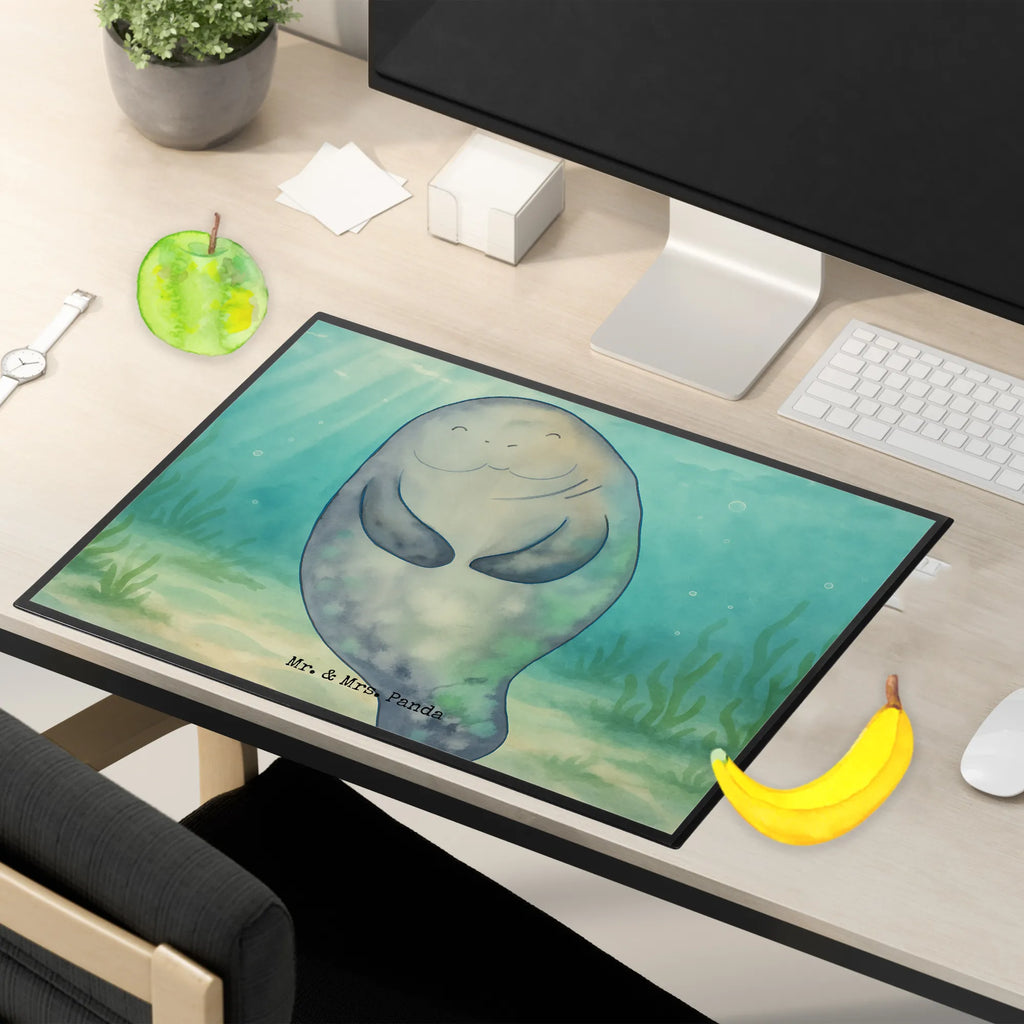 Schreibtischunterlage Seekuh Happy Design Büroartikel, Schreibtisch Unterlagen, Schreibunterlage, Schreibtischunterlage Groß, Schreibtischauflage, Bürobedarf, Schreibwaren, Meerestiere, Meer, Urlaub, Neustart, Neuanfang, Freundin, Liebeskummer, Achtsamkeit, Seekuh, Seekühe, Selbstliebe, Respekt, Zufrieden