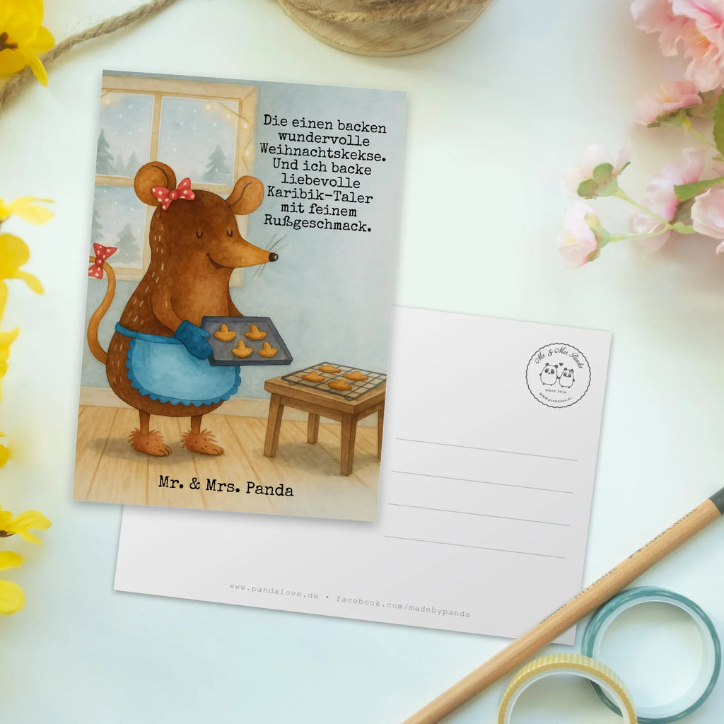 Postcard Mouse Cookies Design invitation, card, invitation card, Postcard, letter, postcards, gift, gift card, paper, Winter, Christmas, Christmas time, snow, christmas, chaosqueen, mouse, cookies, winter, christmas cookies, christmas baking, baking