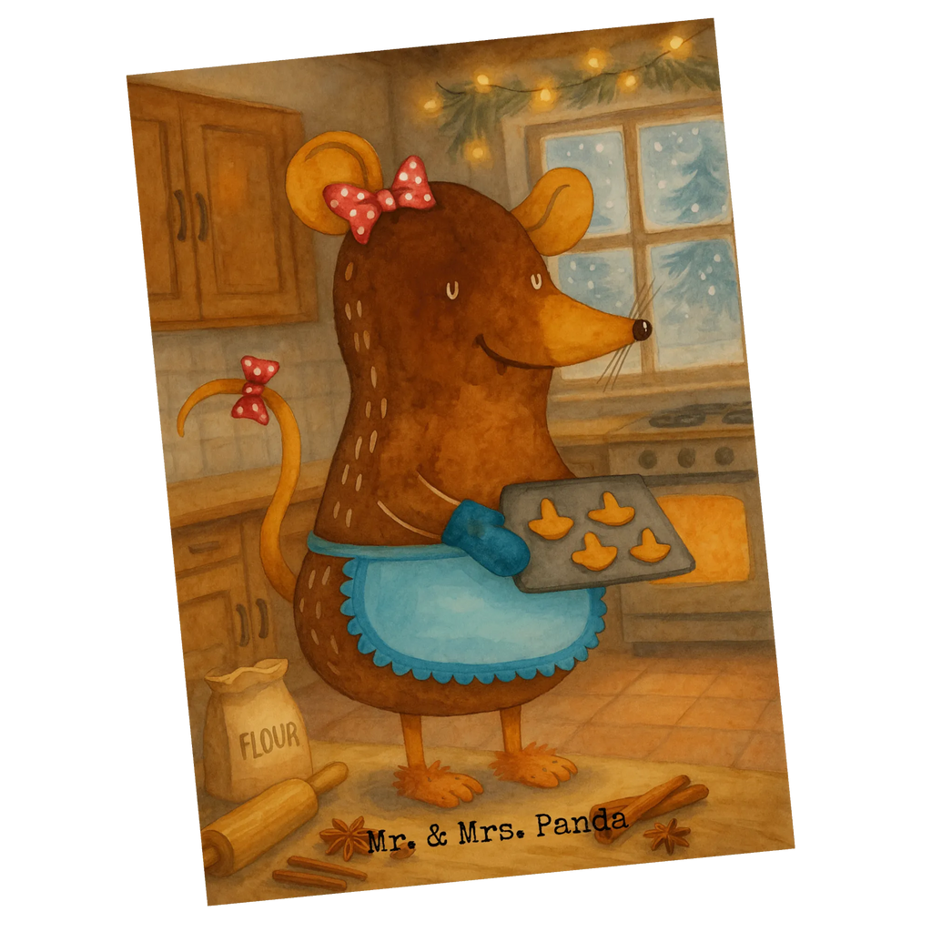 Postcard Mouse Cookies Design invitation, card, invitation card, Postcard, letter, postcards, gift, gift card, paper, Winter, Christmas, Christmas time, snow, christmas, chaosqueen, mouse, cookies, winter, christmas cookies, christmas baking, baking