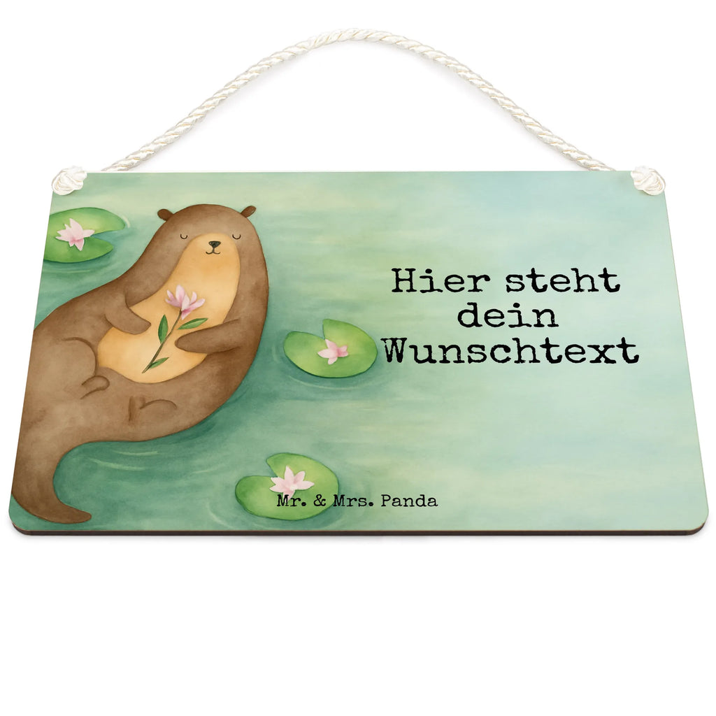 Spersonalizowany szyld dekoracyjny wydra lilia wodna Design Kuna, wydra, morska wydra