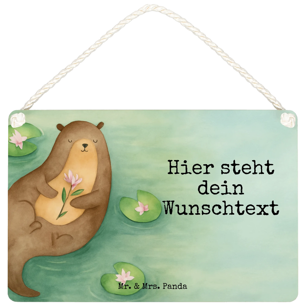 Spersonalizowany szyld dekoracyjny wydra lilia wodna Design Kuna, wydra, morska wydra