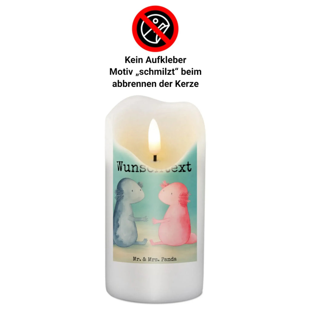 Personalised candle axolotl Love Design Axolotl, Axelotl, marine animals, Mexican walking fish, salamander, amphibian, fiancé, tail, anniversary, husband, proof of love, axolotl, valentine's day, love, great love, axolot, friend
