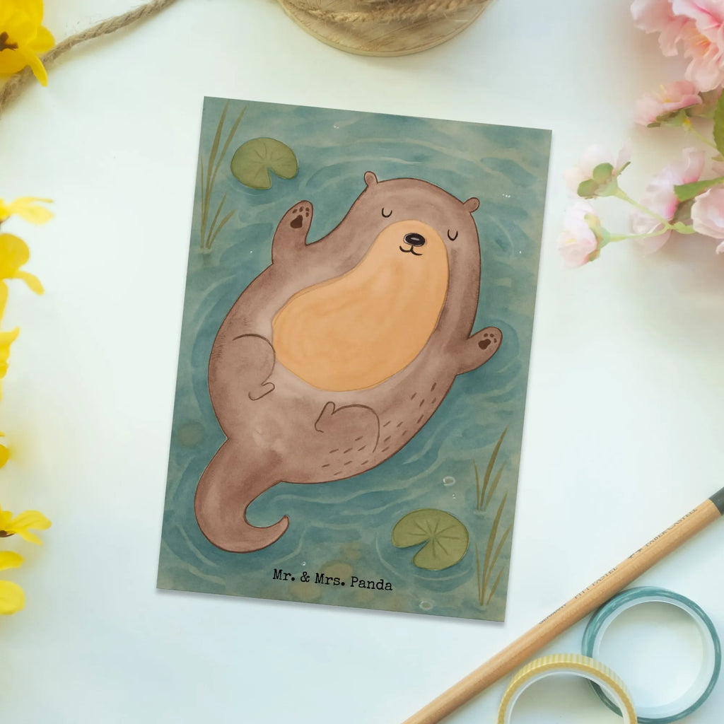 Postkarte Otter Umarmen Design Ansichtskarte, Ansichtskarten, Karte, Geschenkkarte, Einladung, Einladungskarten Geburtstag, Grußkarte, Geburtstagskarte, Postkarte, Einladungskarte, Einladung Geburtstag, Dankeskarte, Otter, Fischotter, Seeotter, Otter Seeotter See Otter