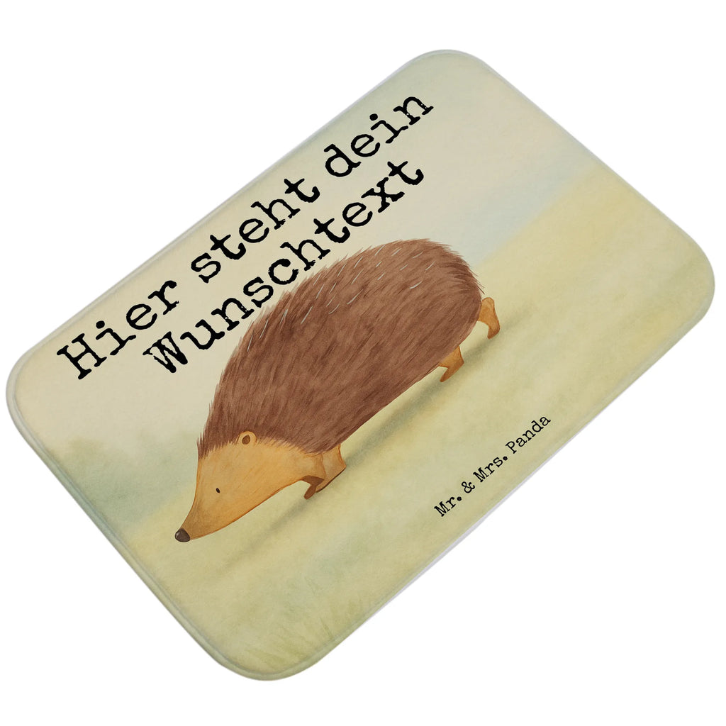 Personalised bath mat Hedgehog hearts Design small animals, cute, funny, cute animal motives, hand drawn, small world, funny sayings, good mood, happy, gifts, gift ideas, special gifts, animal lover, card, hearts, kiss, life, Love, hedgehog, trust, heart