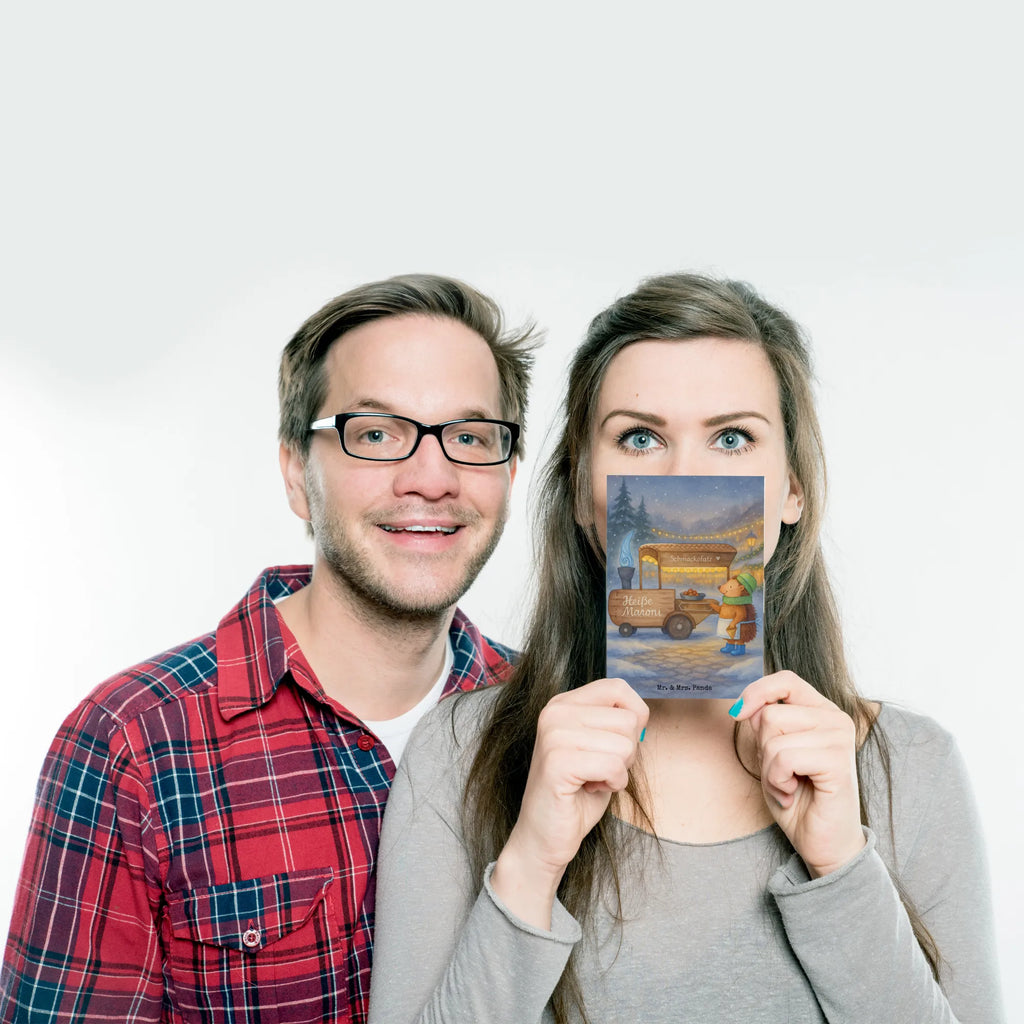 Postkarte Igel Maronen Design Ansichtskarten, Dankeskarte, Einladung, Karte, Einladungskarten Geburtstag, Postkarte, Grußkarte, Einladung Geburtstag, Geburtstagskarte, Ansichtskarte, Einladungskarte, Geschenkkarte, Winter, Weihnachten, Weihnachtsdeko, Nikolaus, Advent, Heiligabend, Wintermotiv, Kastanien, Duft, Weihnachtsmarkt, Maronen