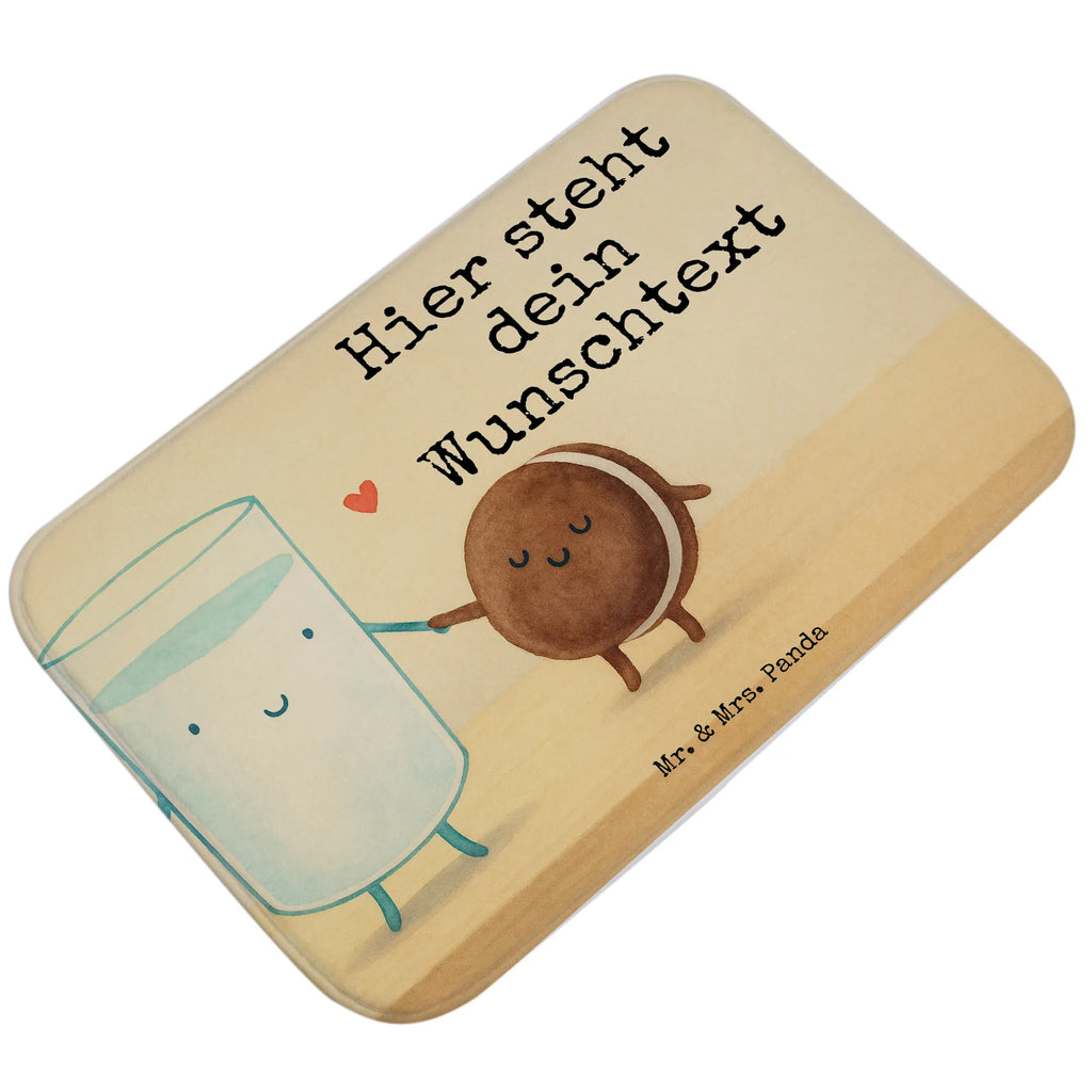 Personalised bath mat milk biscuit Design small animals, cute, funny, cute animal motives, hand drawn, small world, funny sayings, good mood, happy, gifts, gift ideas, special gifts, animal lover, card, perfect couple, cookies, coffee, motif sweet, cookie, Milk, invitation breakfast, romantic, milk, biscuit