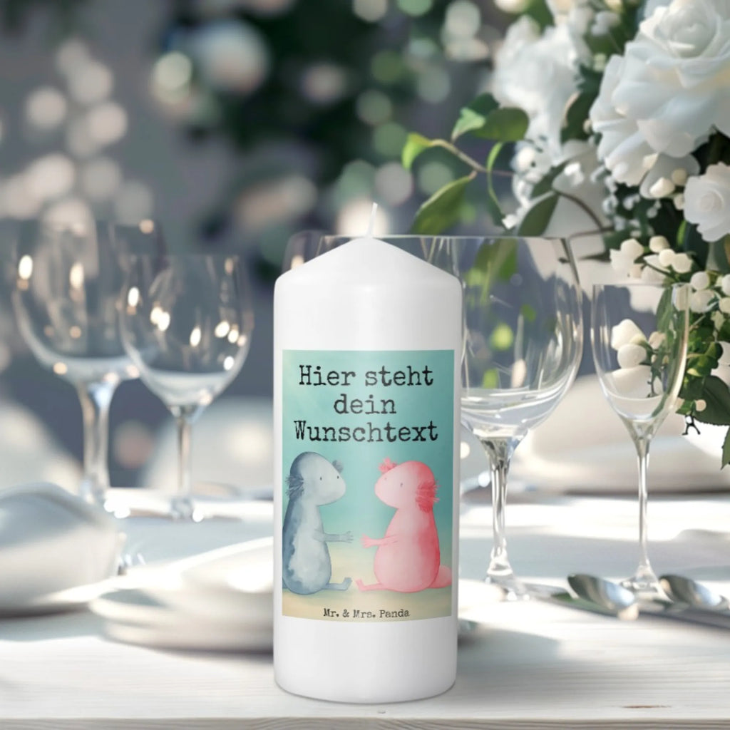 Personalised candle axolotl Love Design Axolotl, Axelotl, marine animals, Mexican walking fish, salamander, amphibian, fiancé, tail, anniversary, husband, proof of love, axolotl, valentine's day, love, great love, axolot, friend