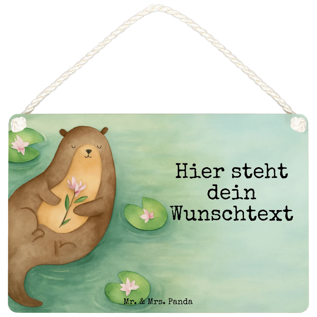 Spersonalizowany szyld dekoracyjny wydra lilia wodna Design Kuna, wydra, morska wydra