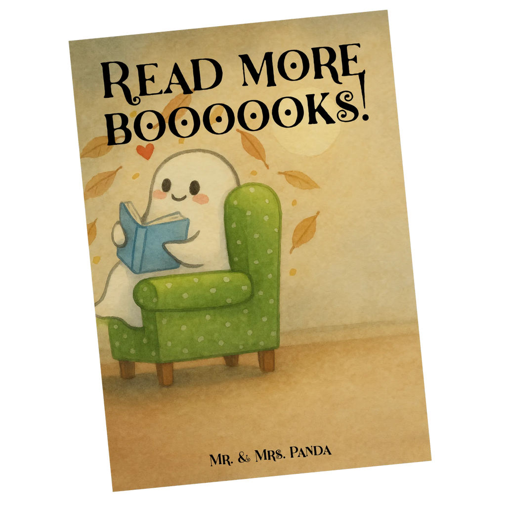 Pocztówka duch książka Design Einladung Geburtstag, Geschenkkarte, Geburtstagskarte, Ansichtskarten, Grußkarte, Einladungskarte, Postkarte, Karte, Dankeskarte, Einladung, Einladungskarten Geburtstag, Ansichtskarte, Halloween, Deko, Martinssingen, Dekoration, Geschenke, Schenken, gemütlich, Gespenst, Herbst, Buch