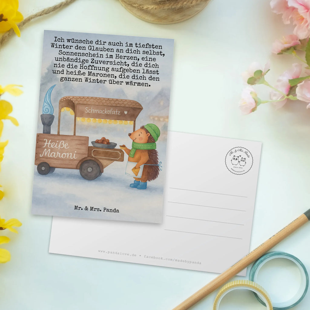 Postkarte Igel Maronen Design Ansichtskarten, Dankeskarte, Einladung, Karte, Einladungskarten Geburtstag, Postkarte, Grußkarte, Einladung Geburtstag, Geburtstagskarte, Ansichtskarte, Einladungskarte, Geschenkkarte, Winter, Weihnachten, Weihnachtsdeko, Nikolaus, Advent, Heiligabend, Wintermotiv, Kastanien, Duft, Weihnachtsmarkt, Maronen