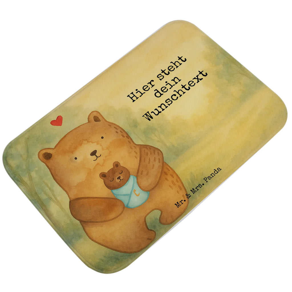 Personalised bath mat bear infant Design bear, teddy, teddy bear, cuddly toy, birthday, birth, grandson, nephew, baptized child, baby, parents, baptism, grandchild, niece, congratulations, mother